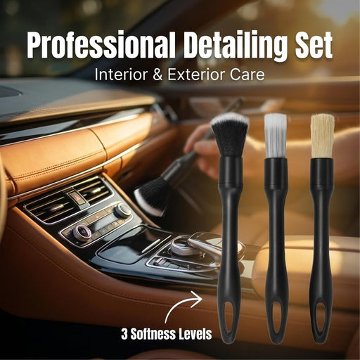 8PCS Car Detailing Kit Boar Brush 160g Reusable Gel Auto & Home Use