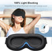 100% Blackout Sleep Eye Mask for Women Men, Zero Pressure Sleep Mask