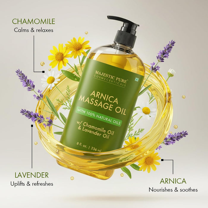 Arnica Sore Muscle Massage Oil for Massage Therapy - 8 Fl Oz