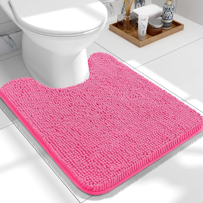 Bathroom Rugs 30X20, Extra Soft Absorbent Chenille Bath Rugs, Rubber Backing Quick Dry, Machine Washable Bath Mats for Bathroom Floor, Tub and Shower, Home Decor Accessories, Grey