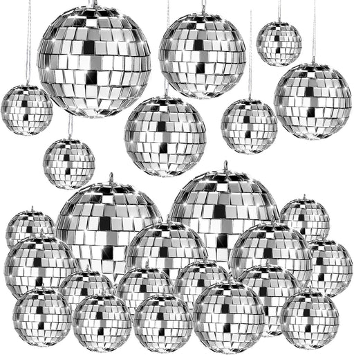 20 Pcs Disco Balls Decorations Assorted Size Disco Ball Ornaments