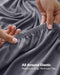 King Fitted Sheet, Ultra Soft Fits Up to 15 Inch Deep Pocket, Grey