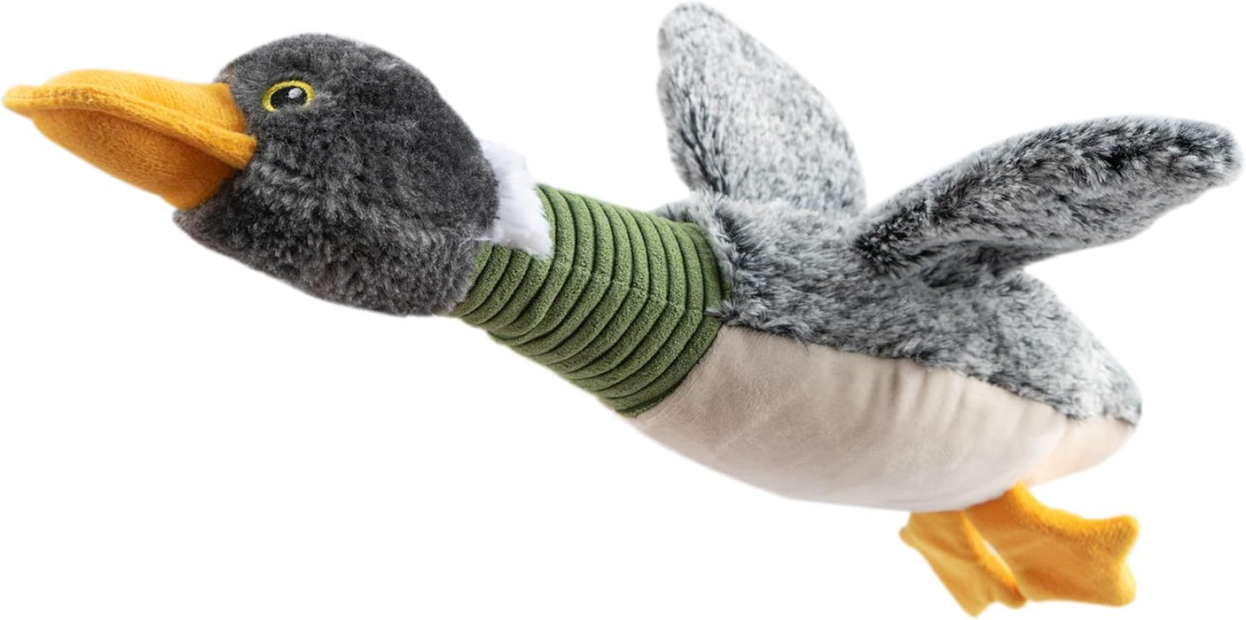 Interactive Squeaky Dog Chew Toy, Ideal Dog Toys for Chewers, Small, Medium & Large Dogs, and Fetch Lovers - Mallard Duc