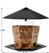 Bird Feeders for Outdoors Hanging Bird Feeder Wild Birds Seed, Black