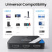 HDMI Switch 3 in 1 Out, 4K@60Hz HDMI Switcher with 2.6FT HDMI Cable