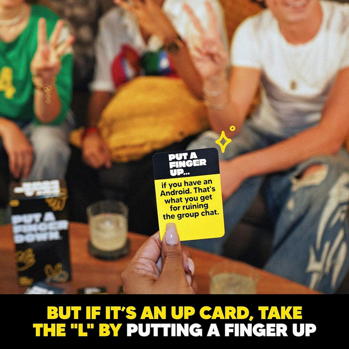 Put A Finger Down Party Card Game for Groups and Game Night