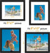 8x10 Picture Frames Set of 9 for Wall or Tabletop Display, Black
