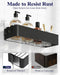 Shower Caddy Adhesive, Stylish Shower Organizer, Large, Black
