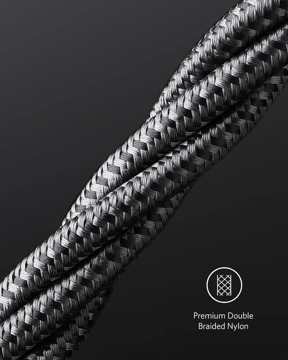 USB C to USB C Cable, 100W Fast Charging Cable (2-Pack, 6 ft, Black)
