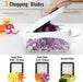 8-Blade Cook Tool & Gadget Sets, Egg Slicer Chopper Grater Set, White