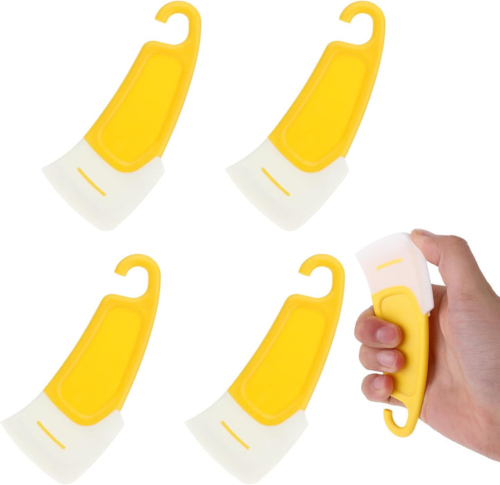4 Pcs Kitchen Food Grade Silicone Spatula, Pot Scrapers, for Kitchen