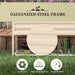 Galvanized Raised Garden Bed with Storage Shelf