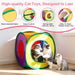 33Pcs Cat Toys Pack for Indoor Cats Kitten, with Cube Tunnel