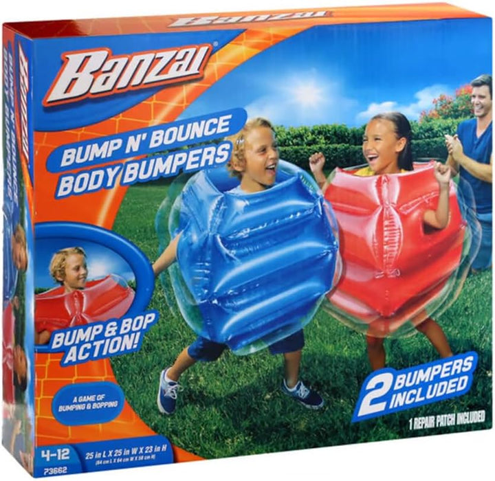 : Bump N' Bounce Body Bumpers, A Game of Bumping & Bopping, 2 Bumpers Included in Red & Blue, Fun & Safe Cushion Inflatable Surface, For Ages 4 and up