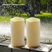 2PACK Outdoor Plastic flameless Candles with Remote Control and Timer