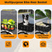 Bike Basket Rear, Large Bicycle Basket with Cargo Net, Liner and Waterproof Cover for Electirc Bike, Ebike and Bikes, Large Capacity Wire Bakset