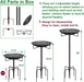 Standing Bird Feeder Tray,11.8" Stainless Steel Large Platform Bird Feeder Mesh Seed Tray with Adjustable Heavy Duty Sta