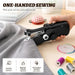 169-Piece Kit Handheld Sewing Machine with Wooden Sewing Box
