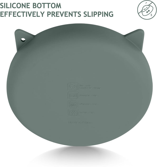 Slow Feeder Cat Bowl Silicone Pet Puzzle Feeder for Slow Eating