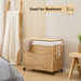160L Rolling Three-Section Laundry Hamper