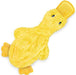 Interactive Squeaky Dog Toy - Crinkle Duck, Yellow