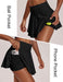 Womens Tennis Skirt 14" Pleated Athletic Golf Skorts with Pockets