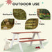 Wooden Kids Picnic Table and Bench Set