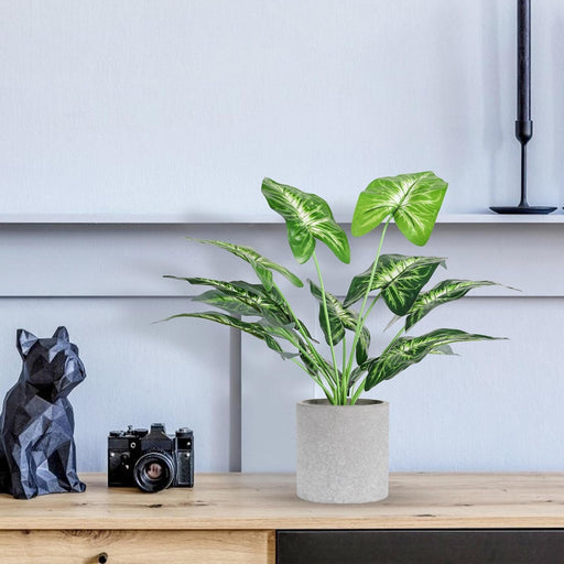 2 Pack 16" Indoor Fake Plants for Desk Shelf Bathroom Decor