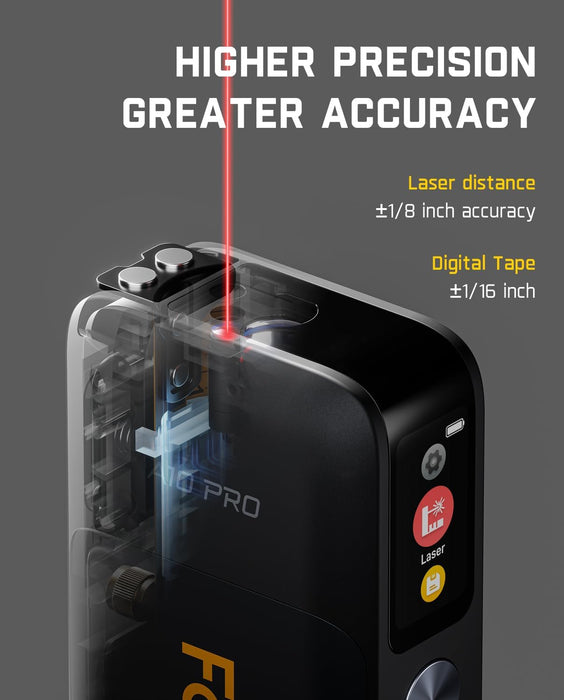 A10 Pro 2-in-1 Digital Laser Tape Measure for Distance/Area/Volume