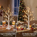Christmas Decorations, 2FT Birch Tree with LED Lights, Warm White Light up Tree Lamp, Artificial Trees for Home Table In