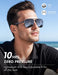 Aviator Polarized Sunglasses for Men: Square UV400 Driving