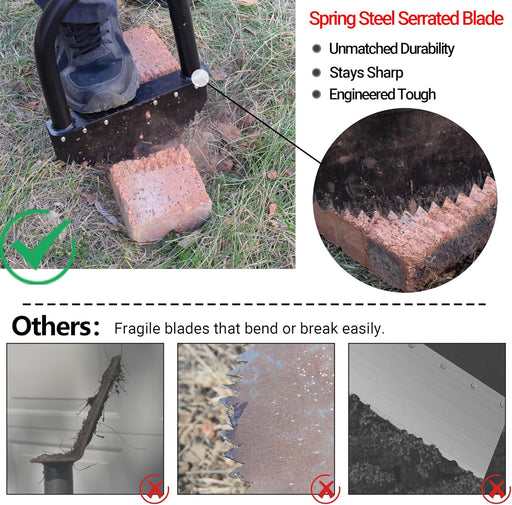 Edger Lawn Tool 41in Border Edger with Tempered Spring Steel Blade