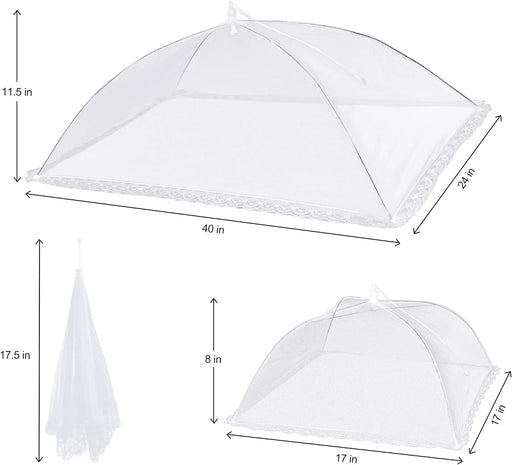 10 PACK Mesh Food Covers for Outside for Picnic, Camping Supplies