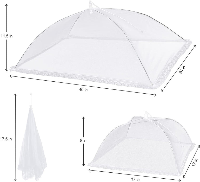 10 PACK Mesh Food Covers for Outside for Picnic, Camping Supplies