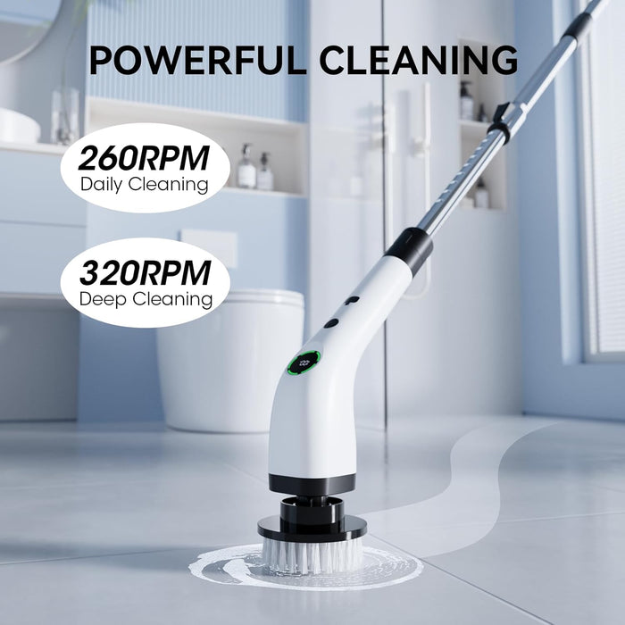 Electric Bathroom Cleaning Brush Cordless Shower Scrubber SD-CTB01