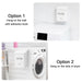 Magnetic Lint Bin for Laundry Room Organization and Storage,White