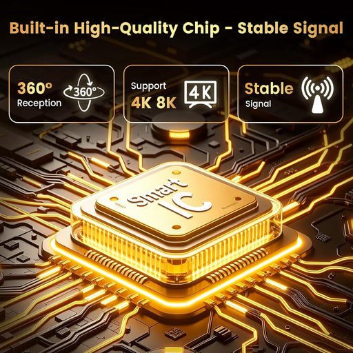 2026 TV Antenna for Smart Indoor TV, Supports 4K 8K Local Channels