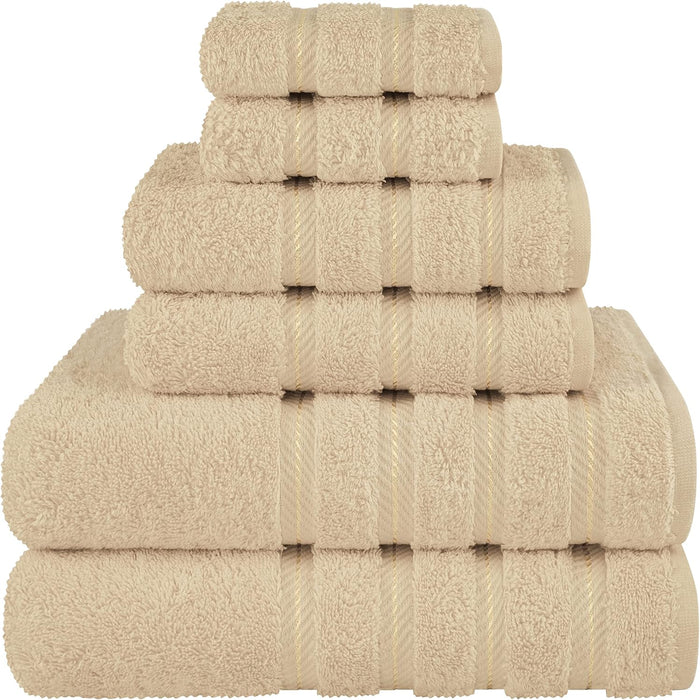 Luxury 4 Piece Bath Towel Set, 100% Cotton Turkish Bath Towels for Bathroom, 27X54 in Large Bathroom Shower Towels, Dark Gray Bath Towels