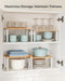 Cabinet Organizer Shelf, Set of 4 Spice Rack, Kitchen Storage