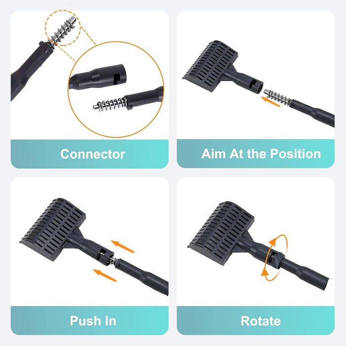 4IN1 Aquarium Cleaning Tools Long Handle Algae Scraper