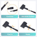 4IN1 Aquarium Cleaning Tools Long Handle Algae Scraper