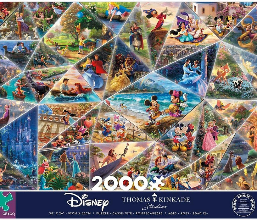 - Thomas Kinkade Disney - Collage - 2000 Piece Puzzle for Adults