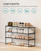 Shoe Rack, 3-Tier Shoe Organizer, Metal Storage Shelf