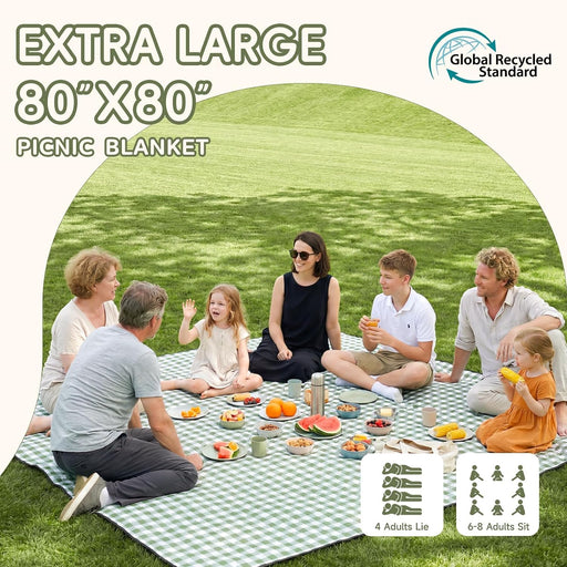 Waterproof Picnic Blanket Beach Outdoor Camping Mat Rug Extra Large Foldable Cute Big Travel Essential Accessories Gift 