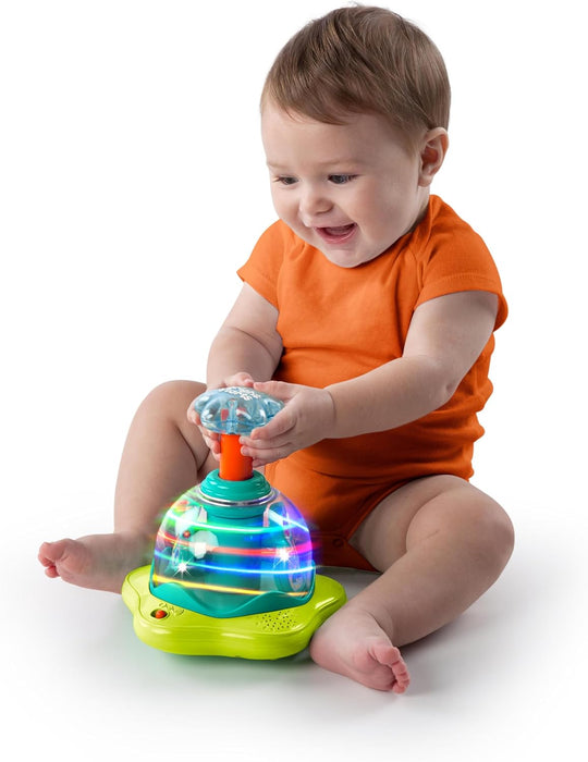 Press & Glow Spinner Cause and Effect Musical Baby Toy, Age 6 Months+