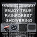 Rain Shower Head with Handheld Showerhead, Black 1.75GPM 460311