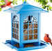 Bird Feeders for Outdoor Hanging, Assembly Required, 1-Min Easy Setup, Classic Courtyard Design, Attracting Cardinals Ch