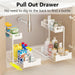 Under Kitchen Sink Organizers and Storage, White, 2 Pack