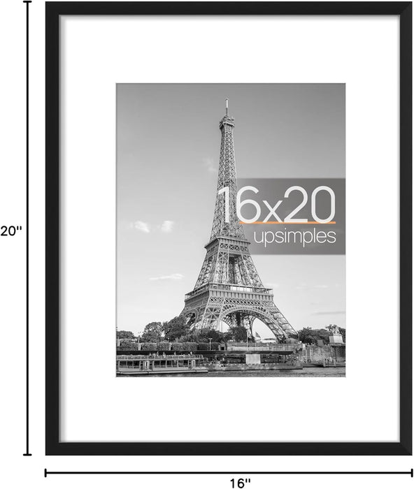 16x20 Picture Frame, Wall Decor Poster Frames, Black 1 Pack