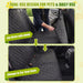 Dog Car Seat Cover, 600D Heavy Dute Car Seat Cover for Dogs Pets, 100% Waterproof Anti-Scratch Nonslip Dog Hammock for Cars, Seat Covers Protector with SeatBelt for Sedan SUV Truck Standard Black